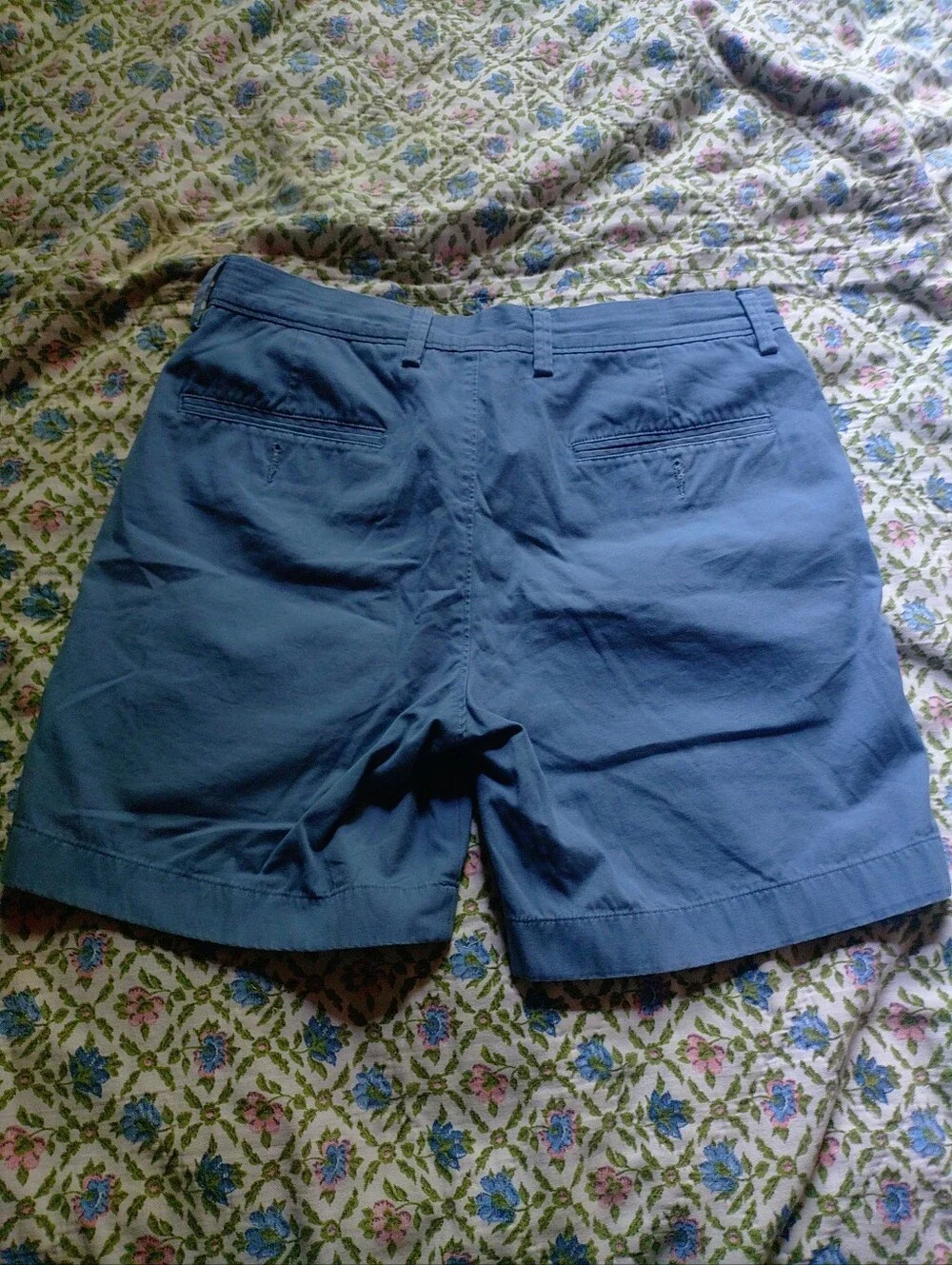 J. Crew Men's Slate Blue Flat Front Shorts